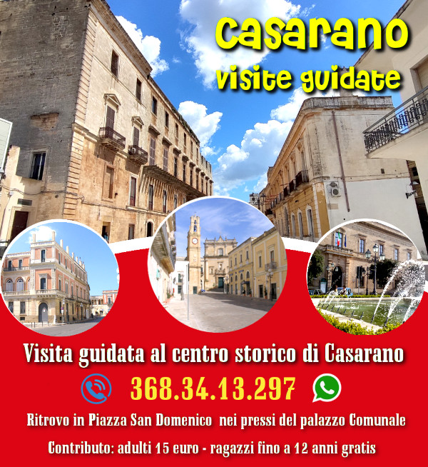 visite guidate per l'estate a Casarano visite guidate per l'estate a Casarano