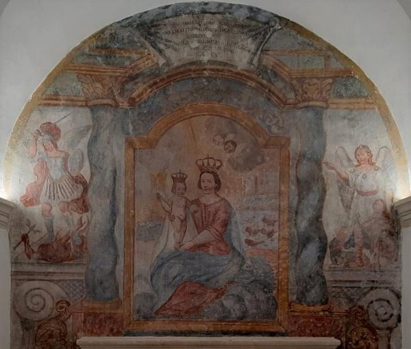 Visita guidata a Soleto: affresco nella Cappella della Madonna di Leuca