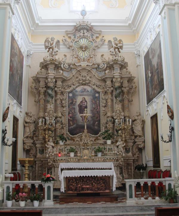 Visite guidate a Muro Leccese, altare della chiesa dell'Immacolata