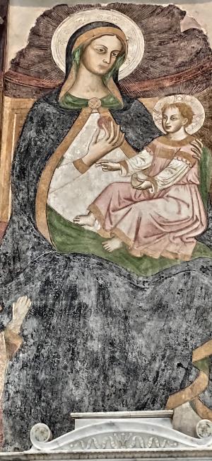 Visita guidata a Nardò affreschi all'interno della cattedrale, Madonna della mela